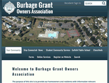 Tablet Screenshot of burbagegrant.org